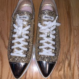 Miu miu glitter sneakers